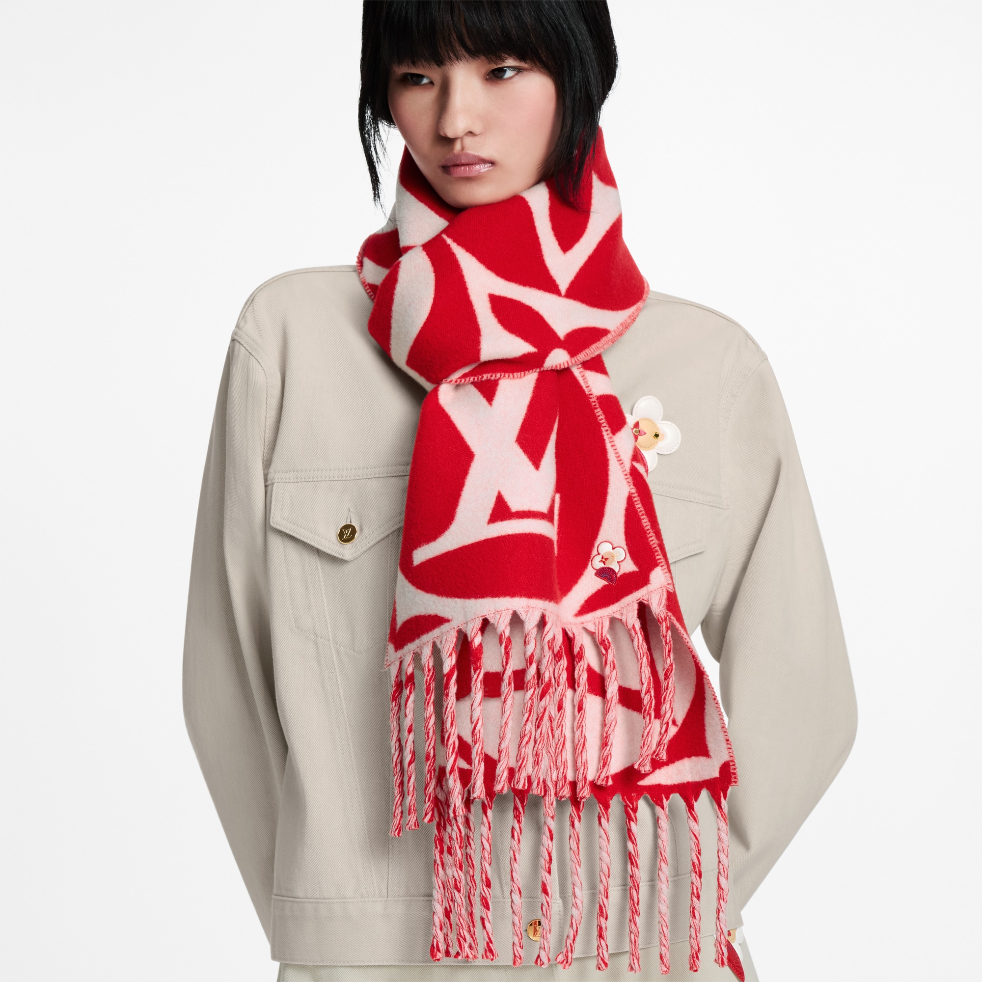 Lunar New Year Vivienne Medallion Scarf . - Accessories | LOUIS